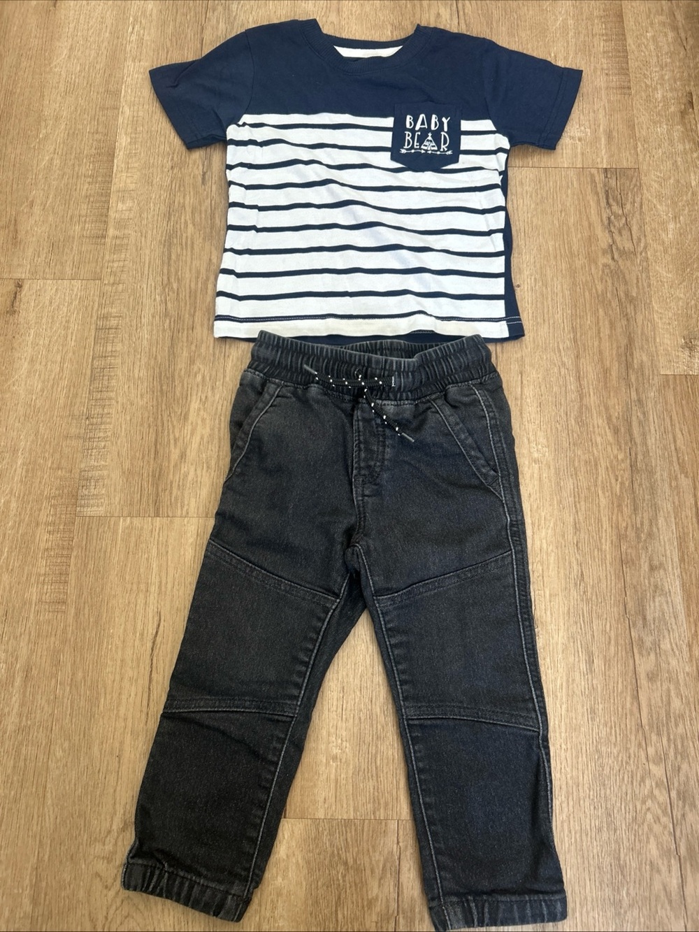 GAP Kids Black Denim Jogger Pants
